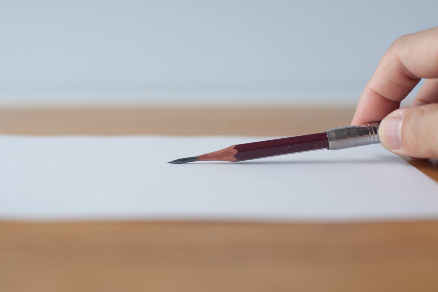 鉛筆の使用角度について / Angle of pencil drawing 