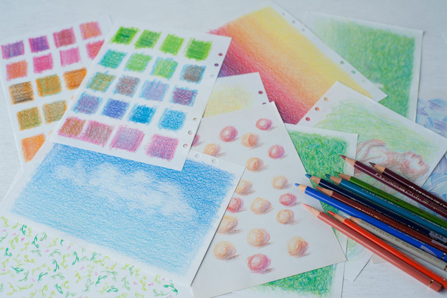 色鉛筆画の練習 / Practice for colored pencils